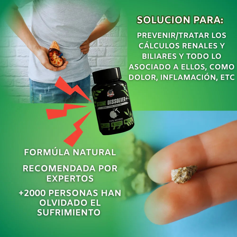 Stone Dissolver - Capsulas para expulsar y prevenir cálculos renales - OFERTA 2X1