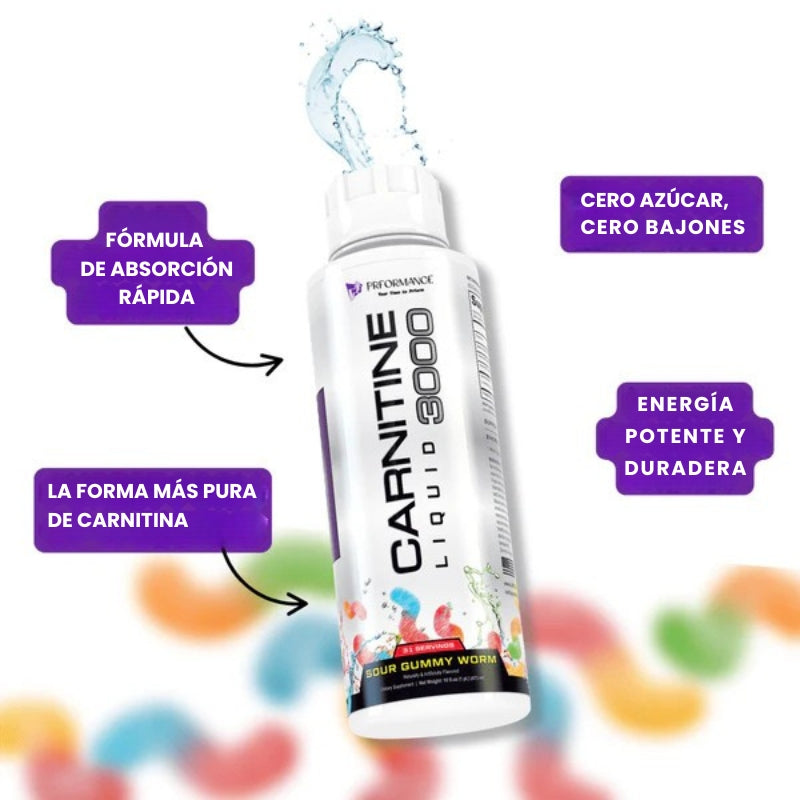 Suplemento líquido de L-carnitina para una absorción óptima