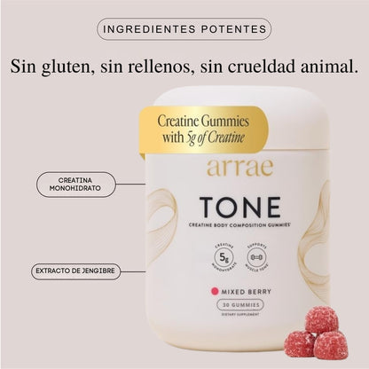 Arrae Tone - Gomitas de creatina