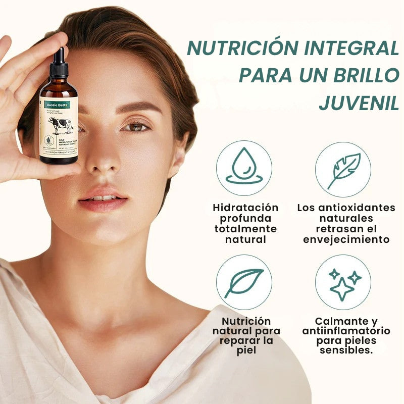 Aussie Betta - Suero de sebo con micropéptidos dorados - OFERTA 2X1