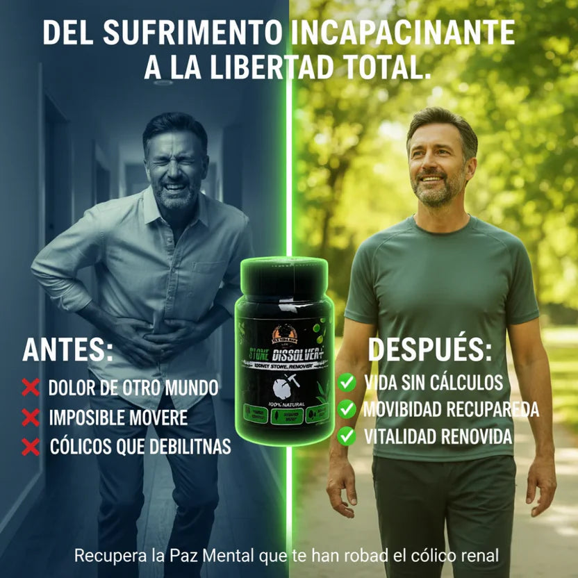Stone Dissolver - Capsulas para expulsar y prevenir cálculos renales - OFERTA 2X1