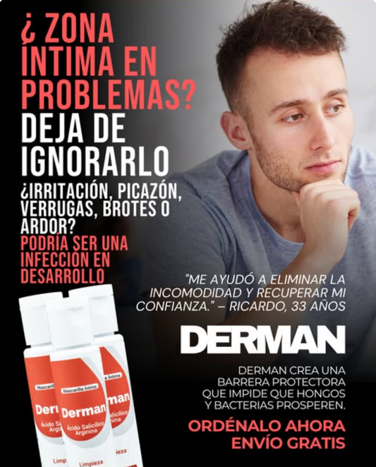 DERMAN ÍNTIMO - El tratamiento masculino que va al grano: eficaz, seguro y discreto