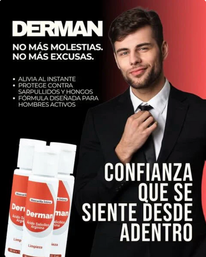 DERMAN ÍNTIMO - El tratamiento masculino que va al grano: eficaz, seguro y discreto