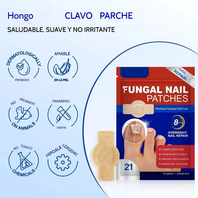 21 Parches Antimicóticos Para La Salud De Las Uñas Y Los Pie