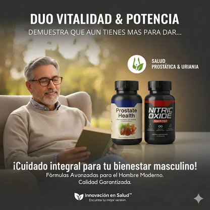 Óxido Nítrico Promax™ + Prostate Health en pack 2x1: Rendimiento, energía y salud masculina